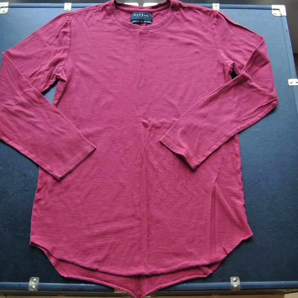 PacSun Red/Maroon Long Sleeve Shirt Small